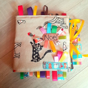 Névre szóló babakönyv, textilkönyv, puha könyv, Játék & Sport, Textilkönyv & Babakönyv, Varrás, Patchwork, foltvarrás, MESKA