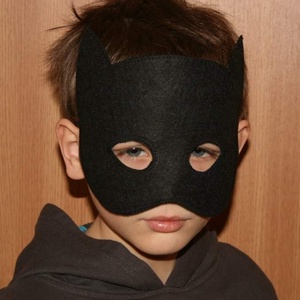 Fekete Batman superhős álarc filcből kisfiúknak, Ruha & Divat, Jelmez & Álarc, Álarc, Varrás, MESKA