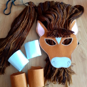 lovas farsangi szett  filcből - ruha & divat - jelmez & álarc - jelmez - Meska.hu