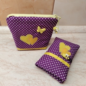 Zsepitartó és neszesszer szett, , Varrás, Patchwork, foltvarrás, MESKA