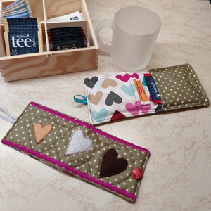 Teás textil szett ajándékötlet - otthon & életmód - konyhafelszerelés, tálalás - tálalás - bögre & csésze - Meska.hu