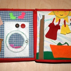 Nagymosás  -  textil foglalkoztató lap  - játék & sport - textilkönyv & babakönyv - Meska.hu