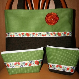 Női táska szett rendelésre, Táska & Tok, Bevásárlás & Shopper táska, Shopper, textiltáska, szatyor, Varrás, Patchwork, foltvarrás, MESKA