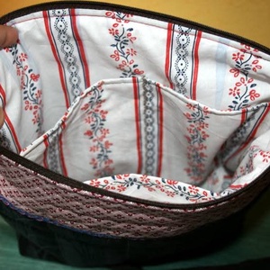 Piros kockás Női táska rendelésre, Táska & Tok, Bevásárlás & Shopper táska, Shopper, textiltáska, szatyor, Varrás, Patchwork, foltvarrás, MESKA