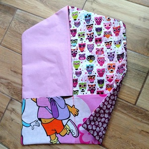 Patchwork baglyos ovis zsák  - játék & sport - ovis felszerelés - ovis zsák - Meska.hu