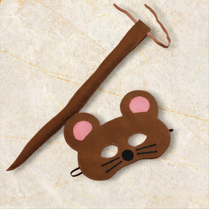 Egér álarc és farkinca filcből - Meska.hu