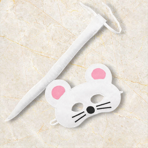 Egér álarc és farkinca filcből - Meska.hu