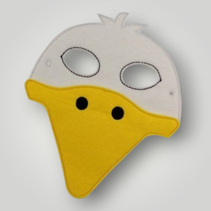 Gólya álarc  filcből - Meska.hu