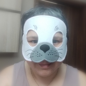 Fehér Fóka felnőtt álarc - ruha & divat - jelmez & álarc - jelmez - Meska.hu