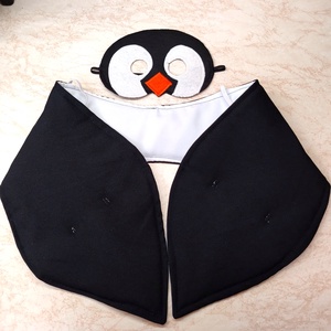 Pingvin álarc és pingvinszárny - ruha & divat - jelmez & álarc - álarc - Meska.hu