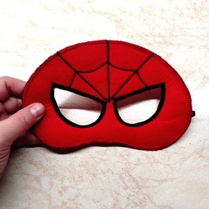 Pókember álarc filcből - ruha & divat - jelmez & álarc - álarc - Meska.hu