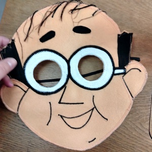 Mézga Géza álarc filcből - Meska.hu