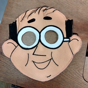 Mézga Géza álarc filcből - ruha & divat - jelmez & álarc - álarc - Meska.hu