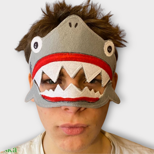 Cápa álarc filcből - ruha & divat - jelmez & álarc - álarc - Meska.hu
