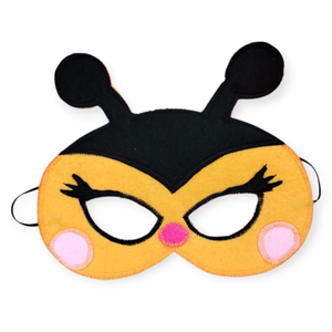 Méhecske álarc filcből - ruha & divat - jelmez & álarc - álarc - Meska.hu