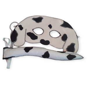 Dalmata kutyus álarc és farok filcből - ruha & divat - jelmez & álarc - álarc - Meska.hu