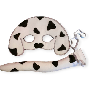 2-3 évesre Dalmata kutyus álarc és farok filcből - Meska.hu