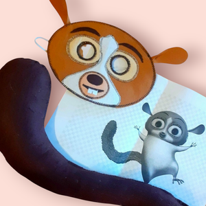 Madagaszkár Mókus jelmez álarc+farok - ruha & divat - jelmez & álarc - jelmez - Meska.hu