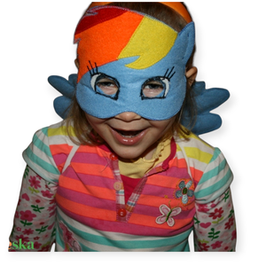 Póni álarc filcből, Ruha & Divat, Jelmez & Álarc, Álarc, Varrás, MESKA