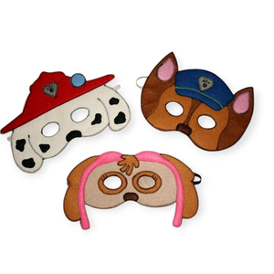 Mancsőrjárat dalmata kutyus álarc filcből - ruha & divat - jelmez & álarc - álarc - Meska.hu