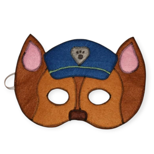 Chase Mancsőrjárat rendőr kutyus álarc filcből - ruha & divat - jelmez & álarc - álarc - Meska.hu