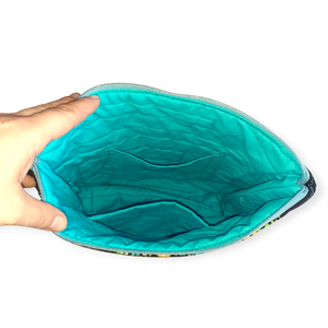 Díszes türkisz farmer utazó neszeszer - táska & tok - neszesszer - Meska.hu