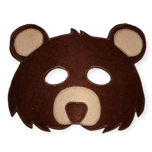 mackó álarc Filcből, Ruha & Divat, Jelmez & Álarc, Álarc, Varrás, MESKA