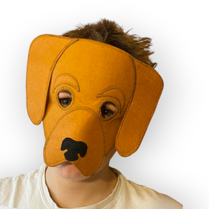 Vizsla kutyus álarc  filcből - ruha & divat - jelmez & álarc - álarc - Meska.hu
