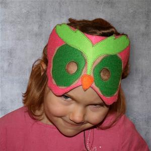 Bagoly  álarc filcből - ruha & divat - jelmez & álarc - álarc - Meska.hu