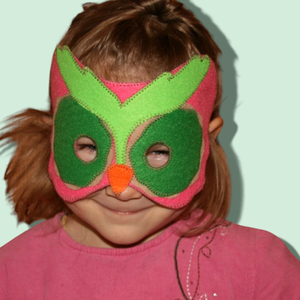 Bagoly  álarc filcből - ruha & divat - jelmez & álarc - álarc - Meska.hu