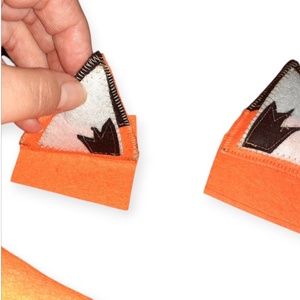 Róka fülek és farok  filcből - ruha & divat - jelmez & álarc - jelmez - Meska.hu