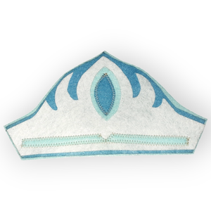 Jégvarázs Elsa korona, párta filcből - ruha & divat - jelmez & álarc - jelmez - Meska.hu