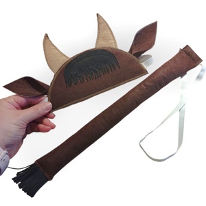 Bivaly fejpánt és farok  filcből, Ruha & Divat, Jelmez & Álarc, Jelmez, Varrás, MESKA