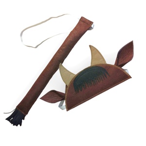 Bivaly fejpánt és farok  filcből - ruha & divat - jelmez & álarc - jelmez - Meska.hu