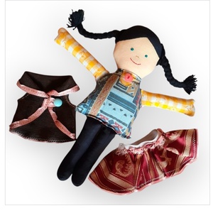 Tünde textilbaba rongybaba - játék & sport - baba & babaház - baba - Meska.hu