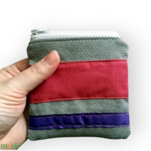 Csíkos kis neszesszer pénztárca , Táska & Tok, Neszesszer, Varrás, Patchwork, foltvarrás, MESKA