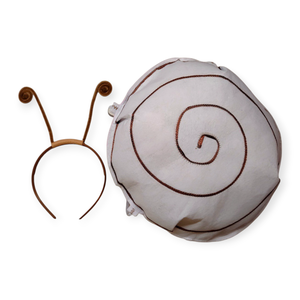 Fehér Csigaház  filcből és csáp jelmez - ruha & divat - jelmez & álarc - jelmez - Meska.hu