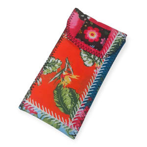 Virágos patchwork mobiltok / szemüvegtok, Táska & Tok, Pénztárca & Más tok, Szemüvegtok, Varrás, MESKA