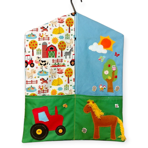 Azonnal vihető Farmos ovis zsák  mese zsák  - játék & sport - ovis felszerelés - ovis zsák - Meska.hu