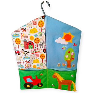 Azonnal vihető Farmos ovis zsák  mese zsák  - játék & sport - ovis felszerelés - ovis zsák - Meska.hu