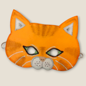 Csizmás kandúr álarc és farok  filcből - ruha & divat - jelmez & álarc - álarc - Meska.hu