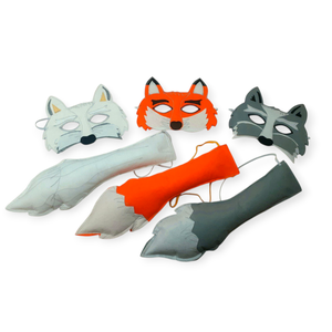 Róka jelmez álarc+farok - ruha & divat - jelmez & álarc - jelmez - Meska.hu