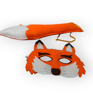 Róka jelmez álarc+farok - Meska.hu