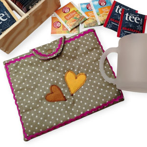 Bögre védő tok, Otthon & Életmód, Konyhafelszerelés, tálalás, Tálalás, Bögre & Csésze, Varrás, Patchwork, foltvarrás, MESKA