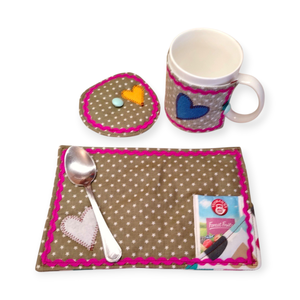 Teás textil szett ajándékötlet - otthon & életmód - konyhafelszerelés, tálalás - tálalás - bögre & csésze - Meska.hu