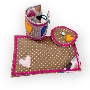 Teás textil szett ajándékötlet - otthon & életmód - konyhafelszerelés, tálalás - tálalás - bögre & csésze - Meska.hu