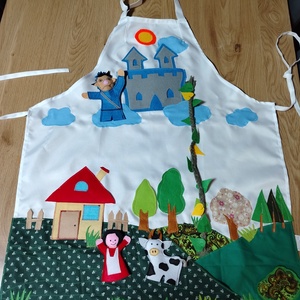 Égig érő paszuly � interaktív mesekötény  Ujjbábokkal - Meska.hu