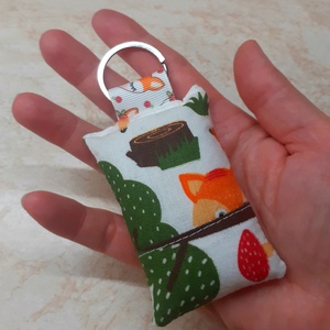 Róka Textil kulcstartó - táska & tok - kulcstartó & táskadísz - kulcstartó - Meska.hu