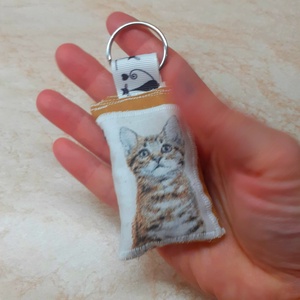 Cicás Textil kulcstartó, Táska & Tok, Kulcstartó & Táskadísz, Kulcstartó, Varrás, MESKA