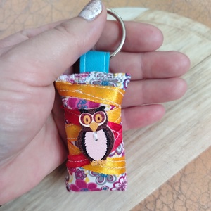 Bagoly Textil kulcstartó - táska & tok - kulcstartó & táskadísz - kulcstartó - Meska.hu